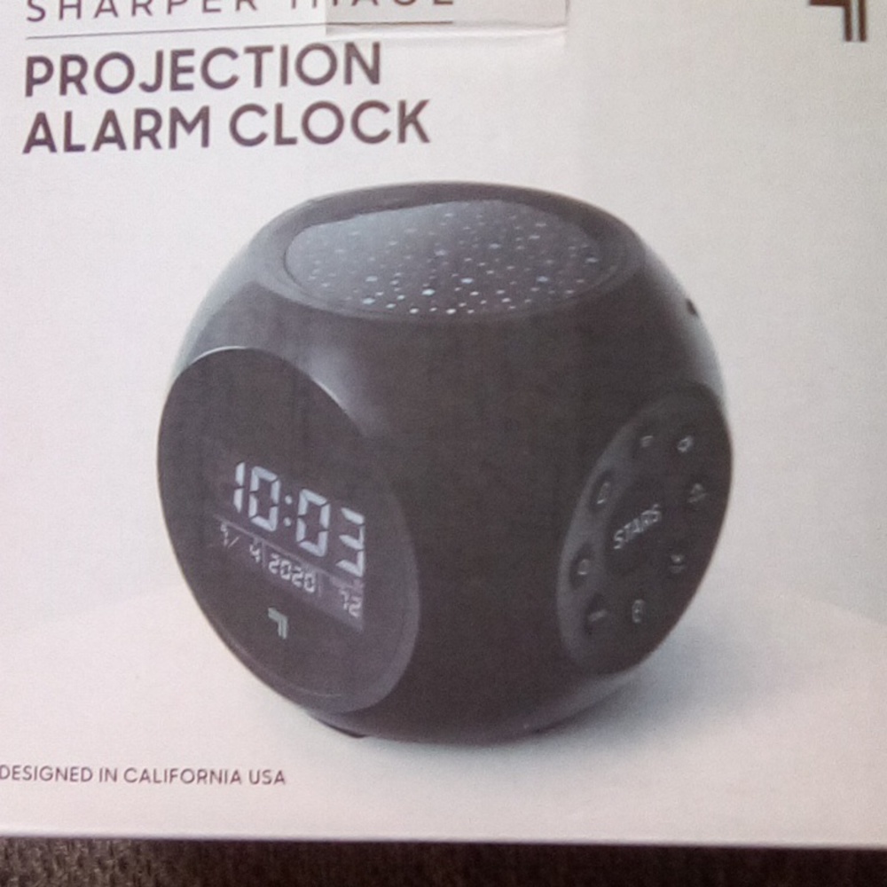 NWT Sharper Image Projection Alarm Clock Star Projection, Nature Sounds Digital
